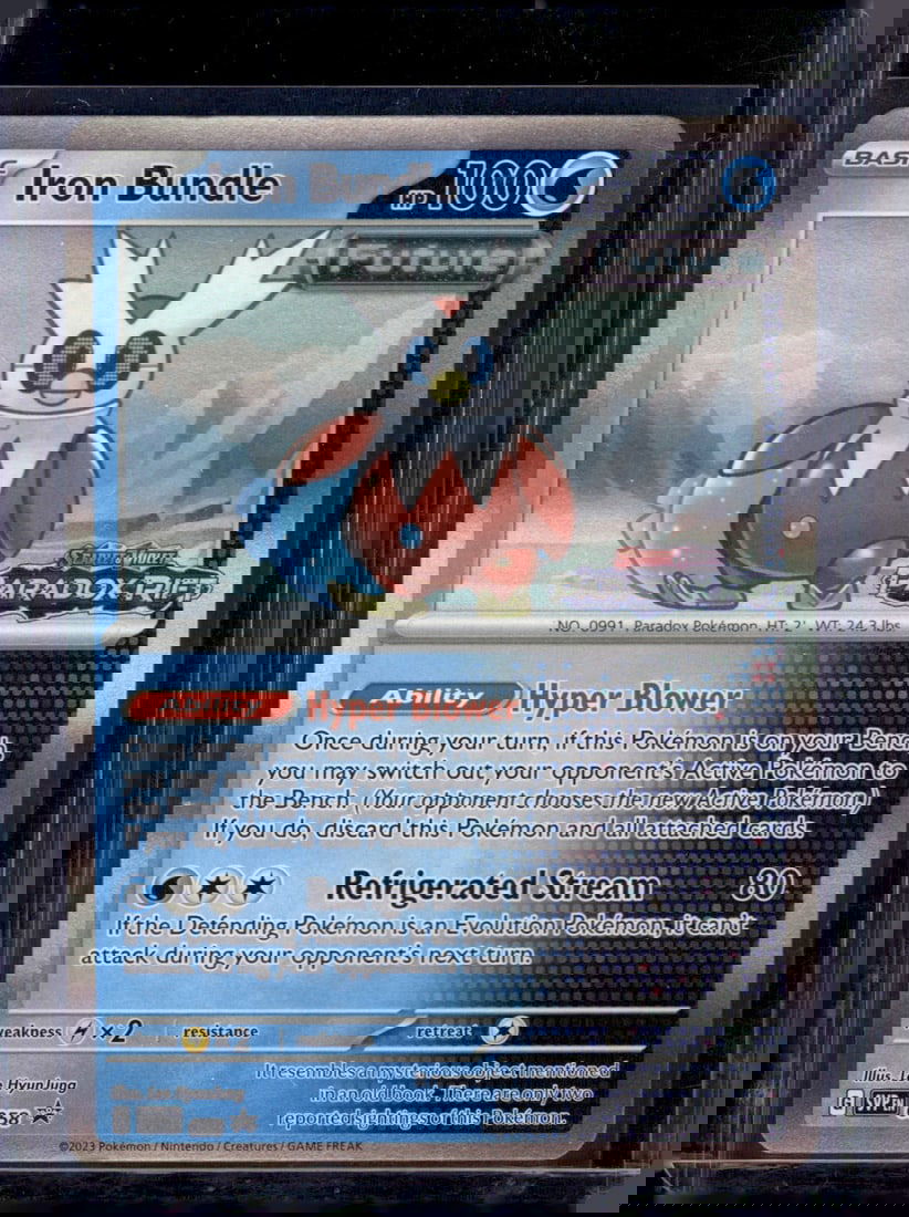 2023 Pokemon Scarlet & Violet Promo Iron Bundle Holo #58: Pokemon Trading Card Game Cards, Charizard, Pikachu, Mewto, EX, Referse Holo, Holo Rare Cards, Secret Rare Cards, Full Art Cards, Evee, 3 Stars Ultra Rare Cards, Double Rare, Illustration Rare, Specia