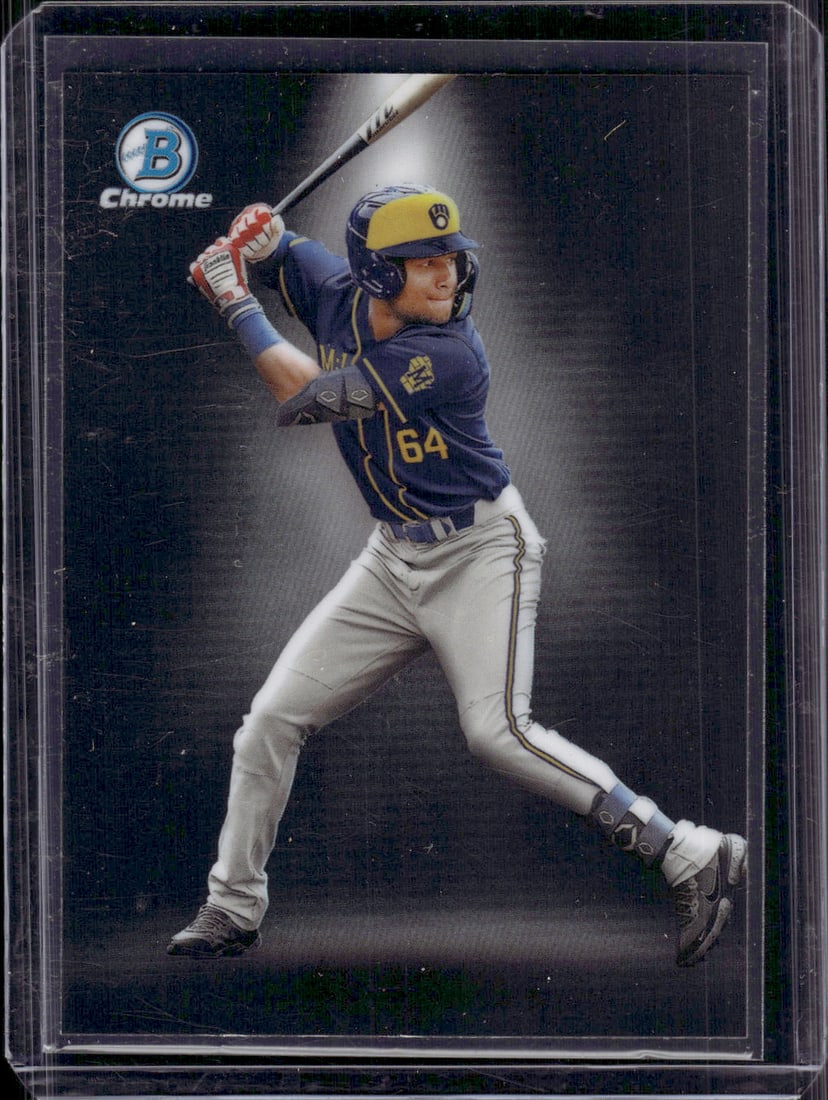 Jackson Chourio Spotlight 2023 Bowman Chrome #BS-11 Milwaukee Brewers: Bowman Baseball MLB Trading & Sports Cards, Sports Cards for Sale Near Me, World Series & Hall of Fame Players, SP, SSP, Chrome, 1st Bowman, Auction Memorabilia Lots Sold On Line