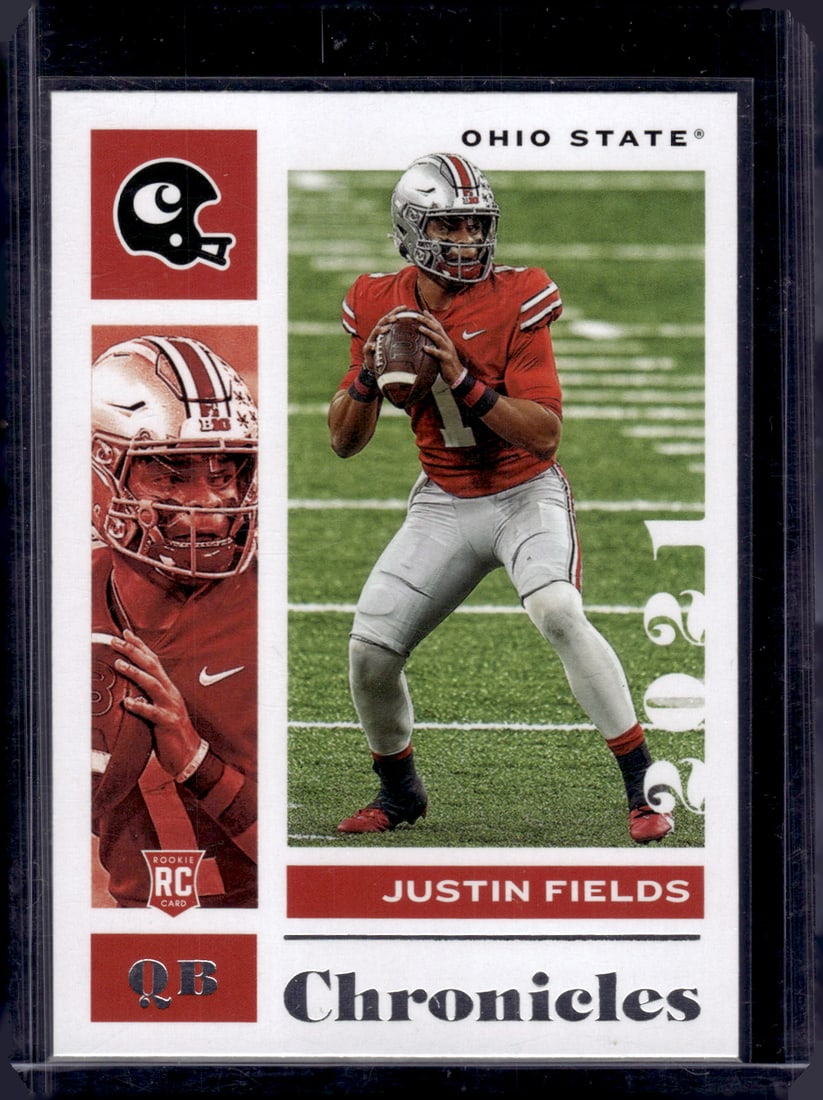 Justin Fields Rookie Card 2021 Chronicles Draft Picks #2 Ohio State Buckeyes (1 of 2)