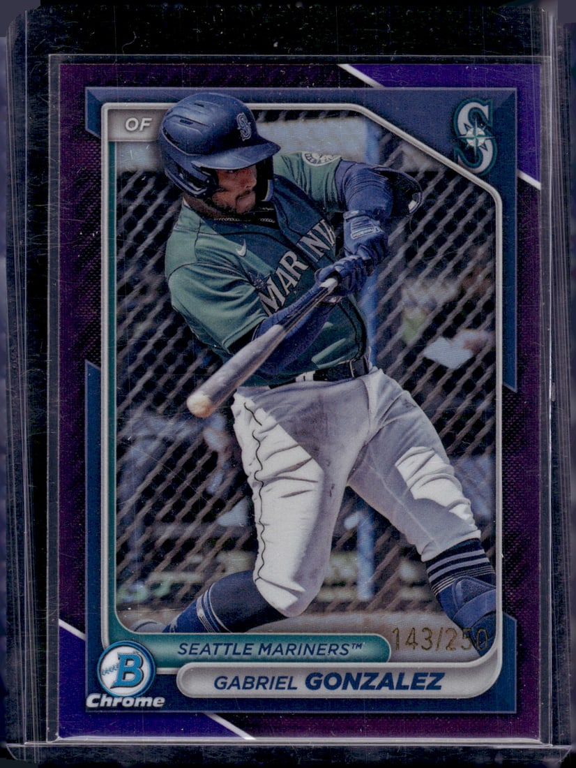 Gabriel Gonzalez Prospects Purple Refractor /250 2024 Bowman Chrome #BCP-35 (1 of 2)