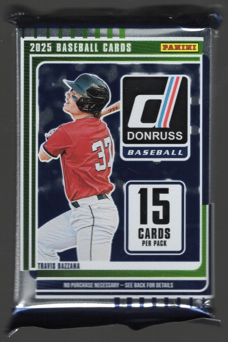 2025 Donruss Baseball Card Blaster Box Pack - Shock Parallels: Donruss Baseball MLB Trading Cards, Rookie Cards, Sports Cards for Sale Near Me, Hall of Fame & World Series Champion Players, Travis Bazzanna, Jake Misiorowski, Konnor Griffin, Bubba Chandler, Jesus 
