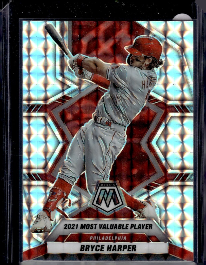Bryce Harper Silver Mosaic Prizm 2022 Panini Mosaic #282 Philadelphia Phillies (1 of 2)