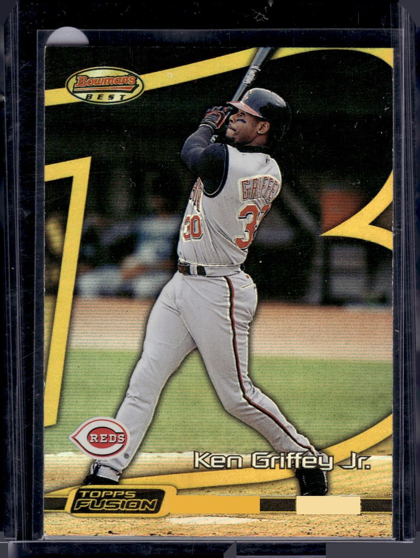 Ken Griffey Jr. 2001 Bowman's Best Topps Fusion #146 Cincinnati Reds Baseball Card (1 of 2)