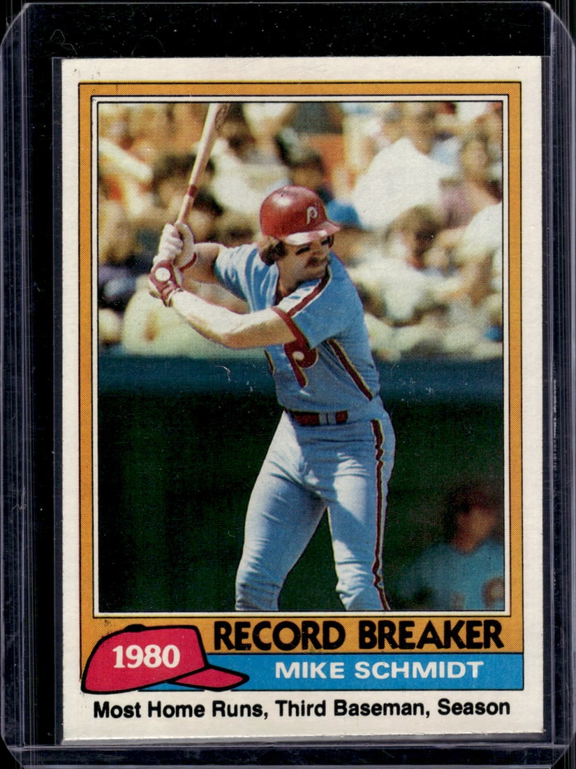 Mike Schmidt Record Breaker 1981 Topps #206 Phillies (1 of 1)