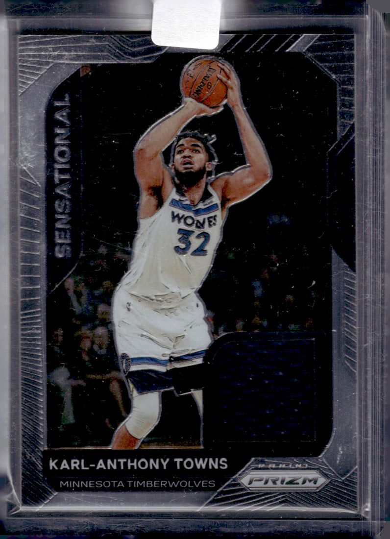 Karl-Anthony Towns Game Worn Patch 2020-21 Panini Prizm #SSW-KAT (1 of 2)