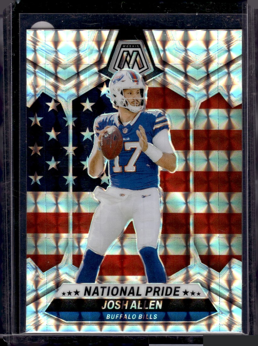 Josh Allen National Pride Silver Mosaic Prizm 2024 Panini Mosaic #254 Buffalo Bills (1 of 2)