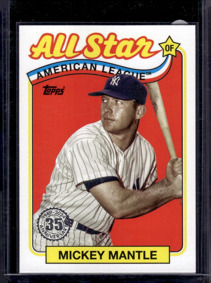 Mickey Mantle 35th Anniversary All-Stars 2024 Topps #89ASB-48 New York Yankees: Topps Baseball MLB Trading & Sports Cards, Sports Cards for Sale Near Me, World Series & Hall of Fame Players Memorabilia, Refractors, X-Fractors, Numbered, SP, SSP, Valuable Auction Memorabilia Lots
