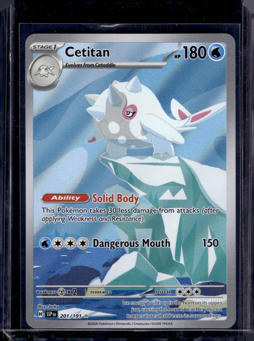 2024 Pokemon Surging Sparks Cetitan Illustration Rare #201: Pokemon Trading Card Game Cards, Charizard, Pikachu, Mewto, EX, Referse Holo, Holo Rare Cards, Secret Rare Cards, Full Art Cards, Evee, 3 Stars Ultra Rare Cards, Double Rare, Illustration Rare, Specia