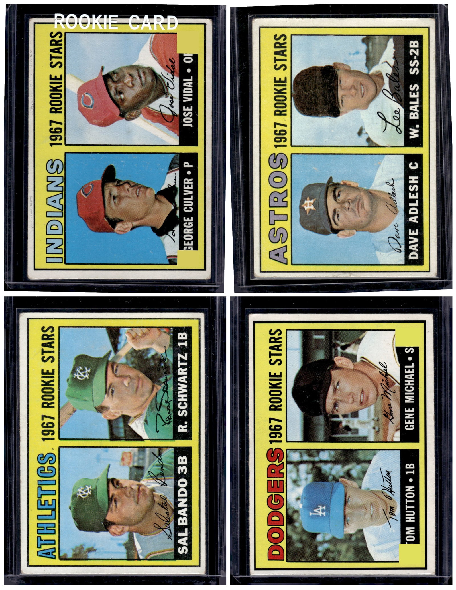 Lot of 4 1967 Topps Rookie Stars Vintage Baseball Cards All Different. See Pics For Condition: Topps Baseball MLB Trading & Sports Cards, Sports Cards for Sale Near Me, World Series & Hall of Fame Players Memorabilia, Refractors, X-Fractors, Numbered, SP, SSP, Valuable Auction Memorabilia Lots 
