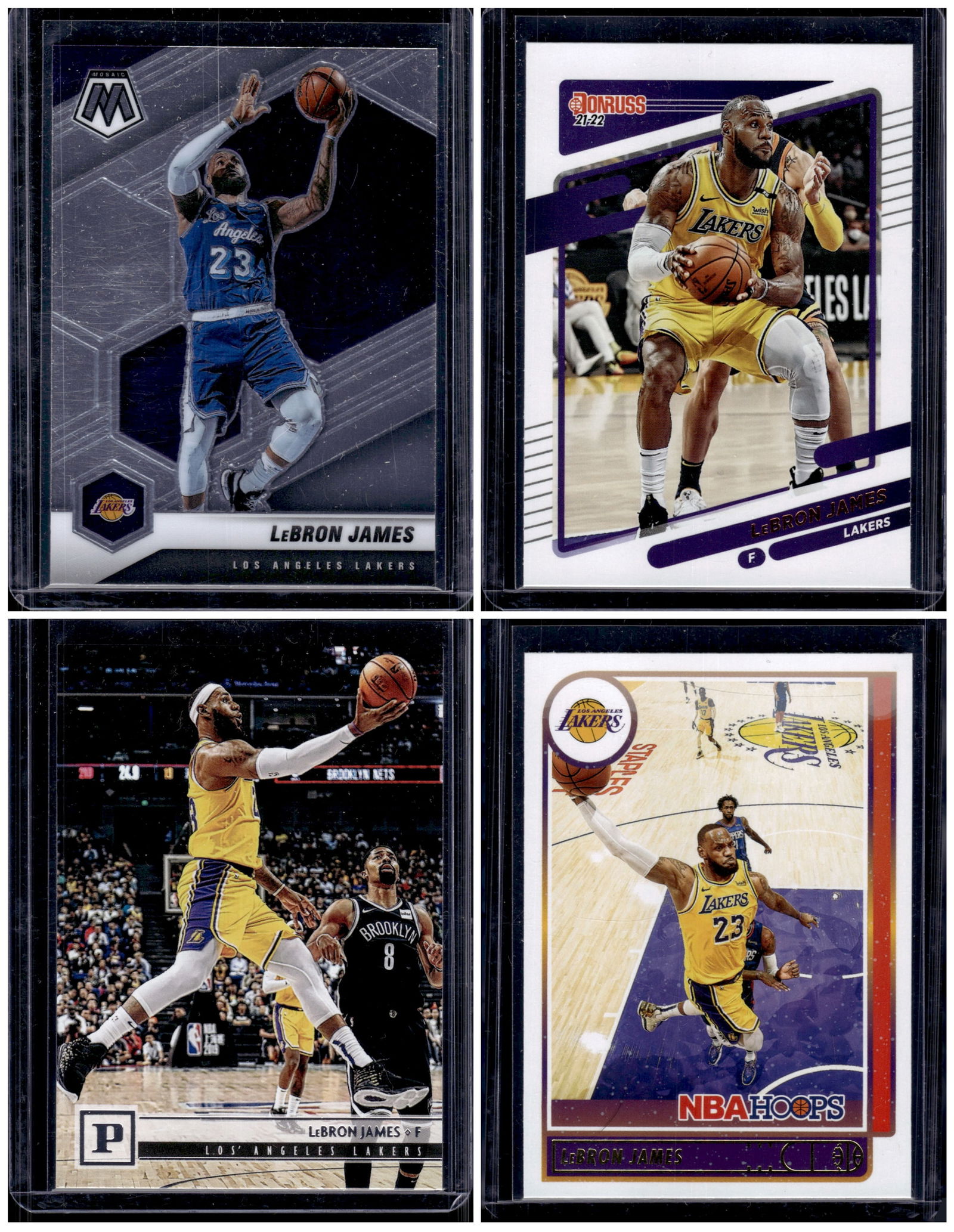Lot of 4 LeBron James Panini Basketball Cards All Different (1 of 1)