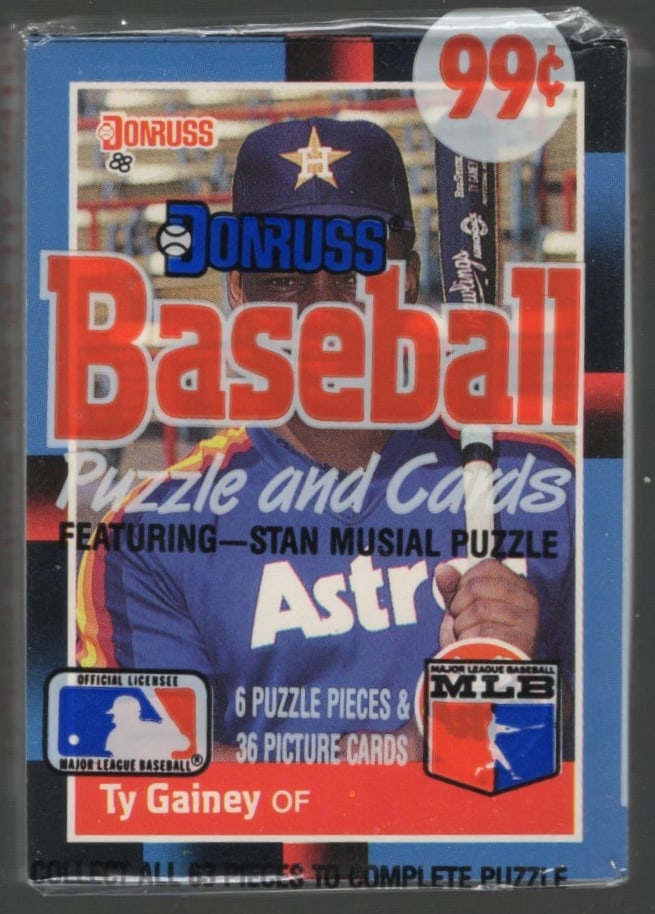 1988 Donruss Vintage Series 1 Baseball CELLO RETAIL BOX PACK, Sports Card: Vintage Valuable Donruss Baseball MLB Trading & Sports Cards, Robin Yount, George Brett, Rickey Henderson, Nolan Ryan, Old Sports Cards for Sale Near Me, World Series & hall of Fame Players, Auction M