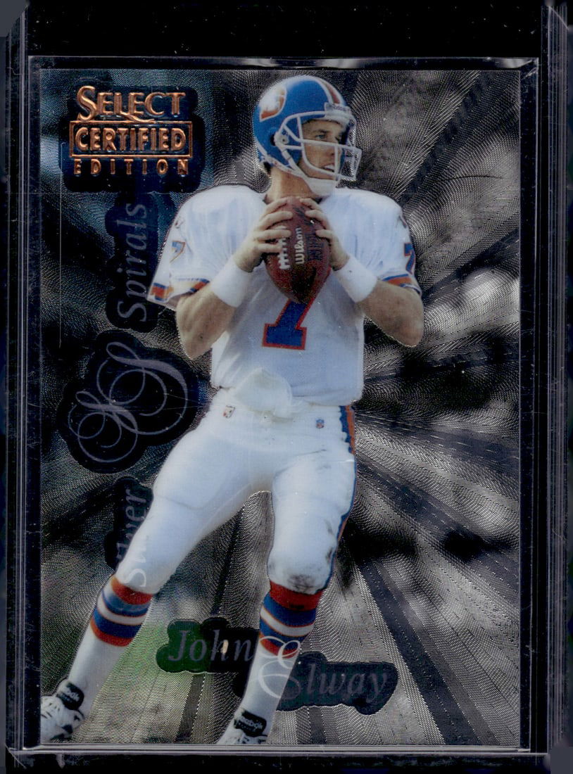 John Elway Silver Spirals 1996 Select Certified Edition #121 Denver Broncos (1 of 2)