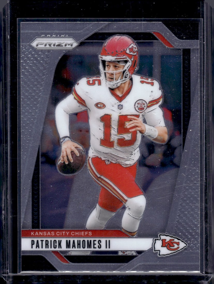 Patrick Mahomes 2024 Panini Prizm #138 Kansas City Chiefs: Panini Select, Prizm, Mosaic, Contenders, Zenith, Phoenix, Illusions, Absolute, Rookie NFL Sports Trading Cards, SP, SSP, Cards, Football Cards for Sale Near Me, Superbowl & Hall of Fame Player Cards,