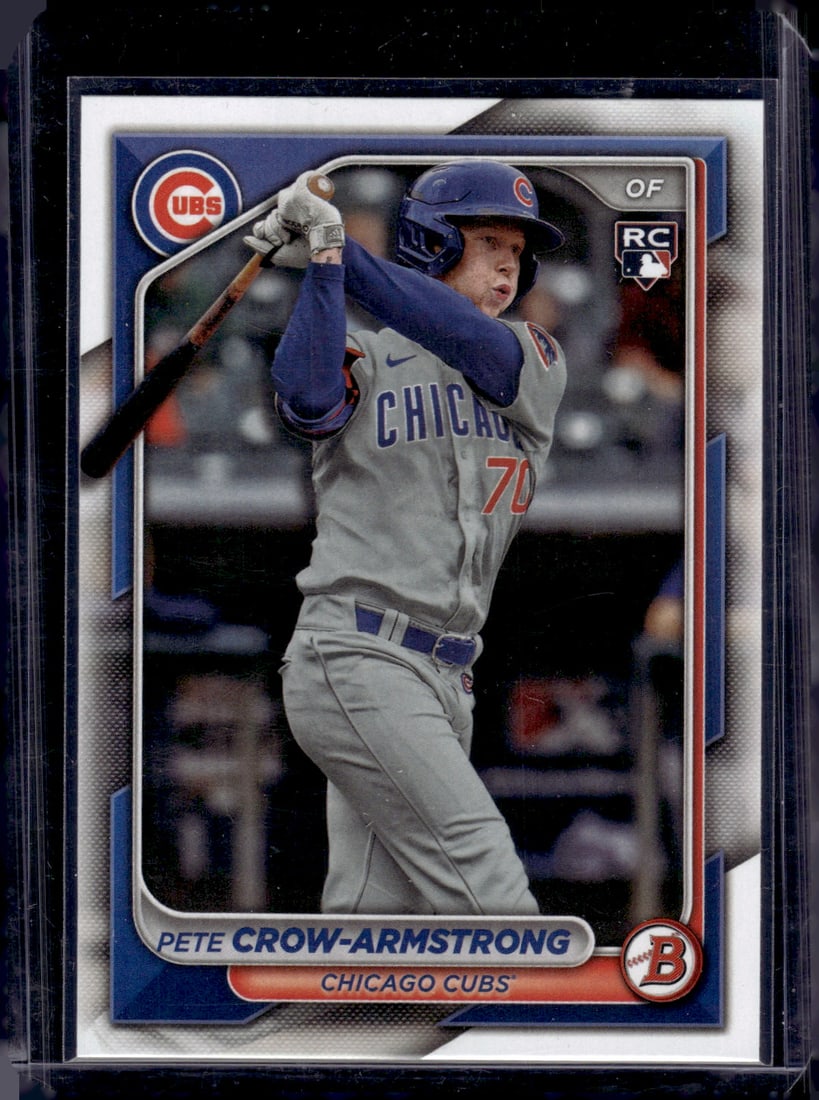 Pete Crow-Armstrong Rookie Card 2024 Bowman #85 Chicago Cubs: Bowman Baseball MLB Trading & Sports Cards, Sports Cards for Sale Near Me, World Series & Hall of Fame Players, SP, SSP, Chrome, 1st Bowman, Auction Memorabilia Lots Sold On Line