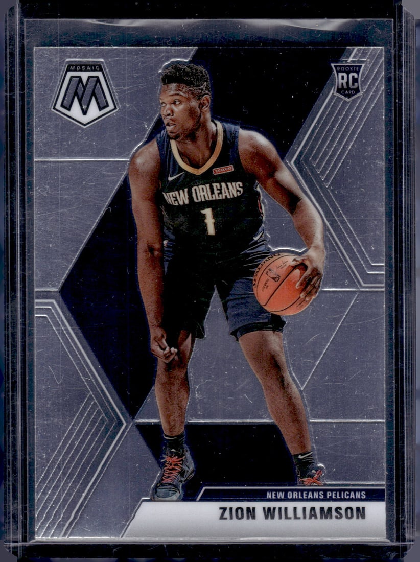 Zion Williamson Rookie Card 2019-20 Panini Mosaic #209 New Orleans Pelicans (1 of 2)