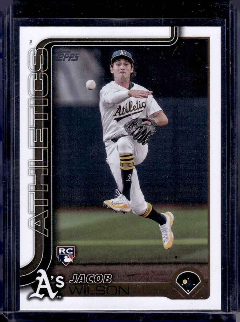 Jacob Wilson Rookie Card 2025 Topps #314 Oakland Athletics: Topps Baseball MLB Trading & Sports Cards, Sports Cards for Sale Near Me, World Series & Hall of Fame Players Memorabilia, Refractors, X-Fractors, Numbered, SP, SSP, Valuable Auction Memorabilia Lots 