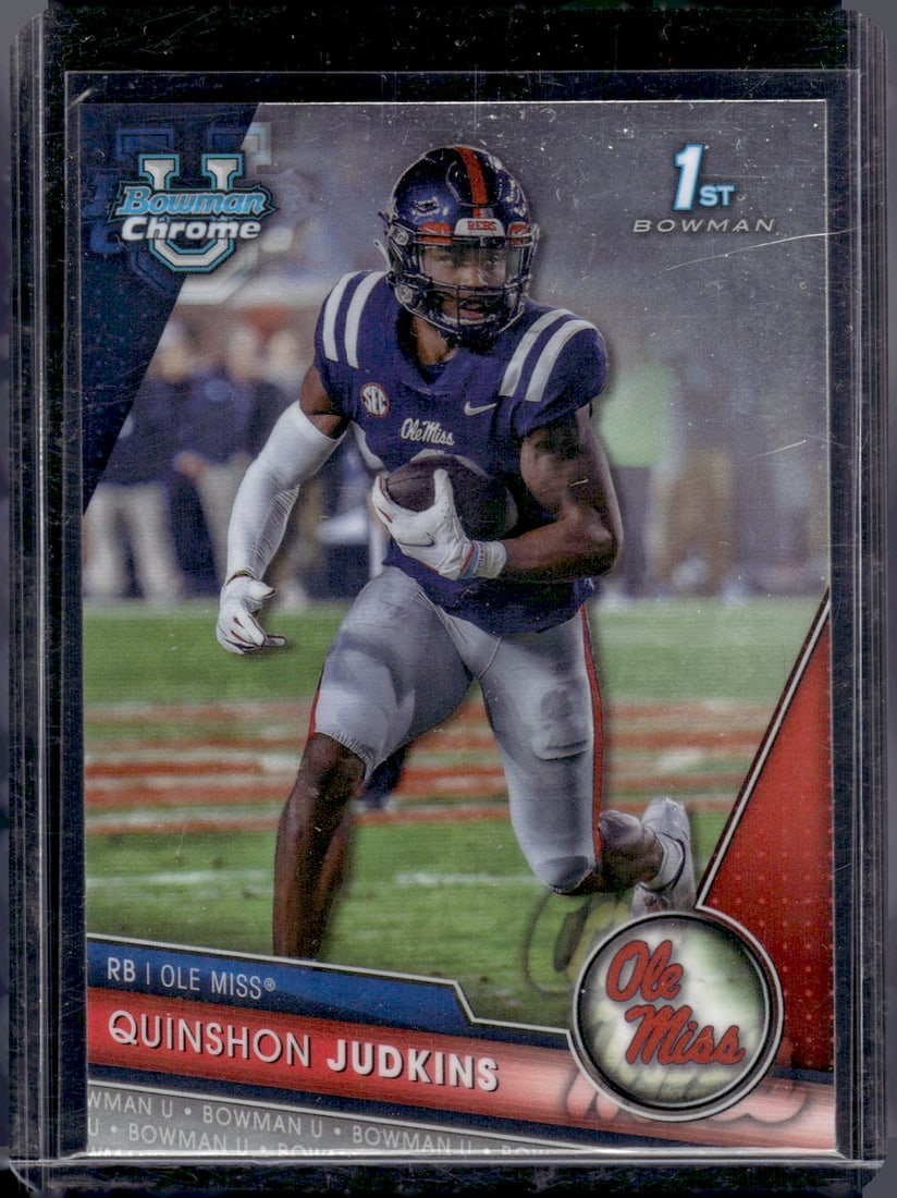 Quinshon Judkins 1st Bowman 2023 Bowman U Chrome #135 Ole Miss, OSU, Browns: Bowman U Chrome Football NFL Trading & Sports Cards, Sports Cards for Sale Near Me, Prospect, 1st Bowman, Super Bowl & Hall of Fame Players, Auction Memorabilia Lots For Sale Near Me
