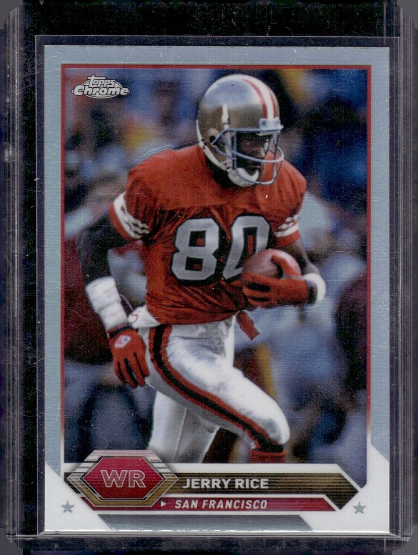 Jerry Rice Topps Chrome Refractor 2023 Topps Composite #17 San Francisco 49ers (1 of 2)