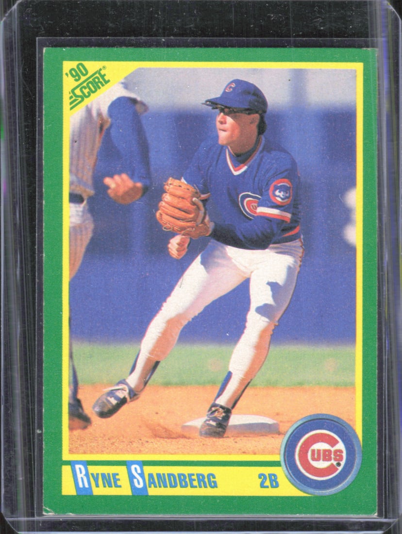 Ryne Sandberg 1990 Score #90 Chicago Cubs Hall of Fame 2B, Baseball Card (1 of 2)