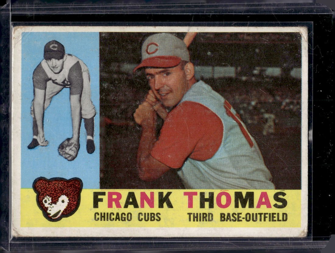 Frank Thomas 1960 Topps #95 Chicago Cubs Vintage Baseball Card (1 of 2)