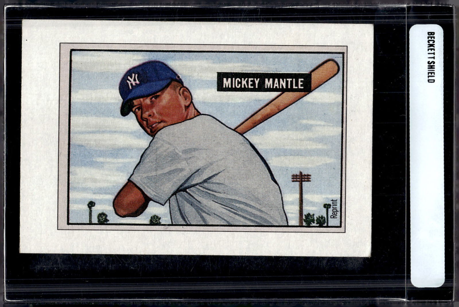 Mickey Mantle 1951 Reprint 1989 Bowman Yankees (1 of 2)
