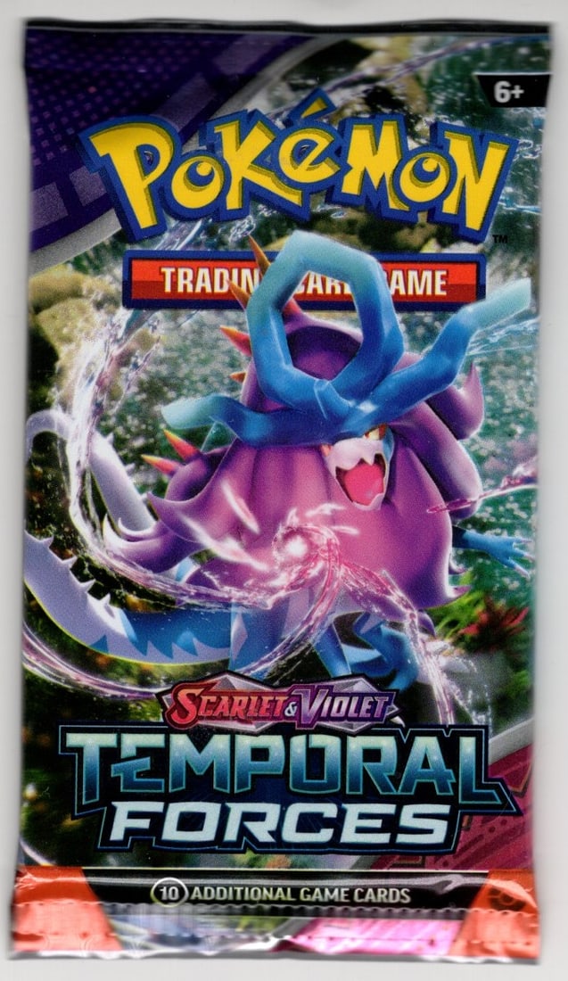 2024 Pokemon Scarlet & Violet Temporal Forces 10 Card Booster Pack, Charizard, Pikachu: Pokemon Trading Card Game Cards, Charizard, Pikachu, Mewto, EX, Referse Holo, Holo Rare Cards, Secret Rare Cards, Full Art Cards, Evee, 3 Stars Ultra Rare Cards, Double Rare, Illustration Rare, Specia