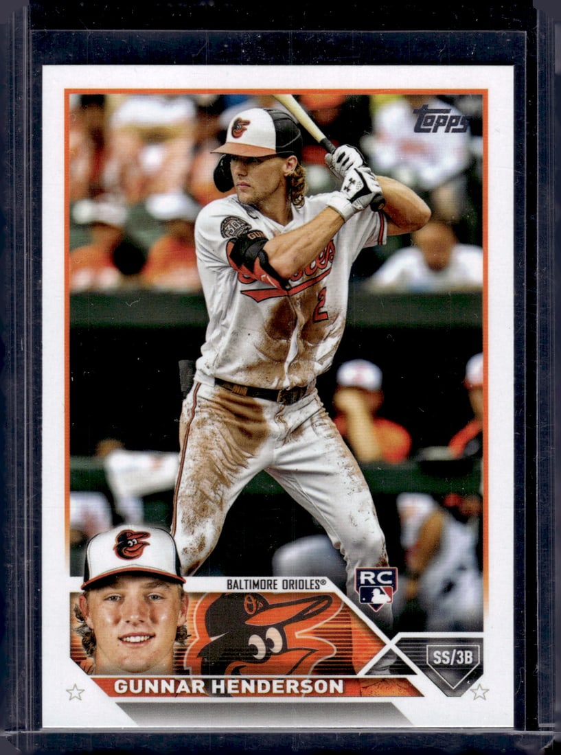 Gunnar Henderson Rookie Card 2023 Topps #206 Baltimore Orioles (1 of 2)