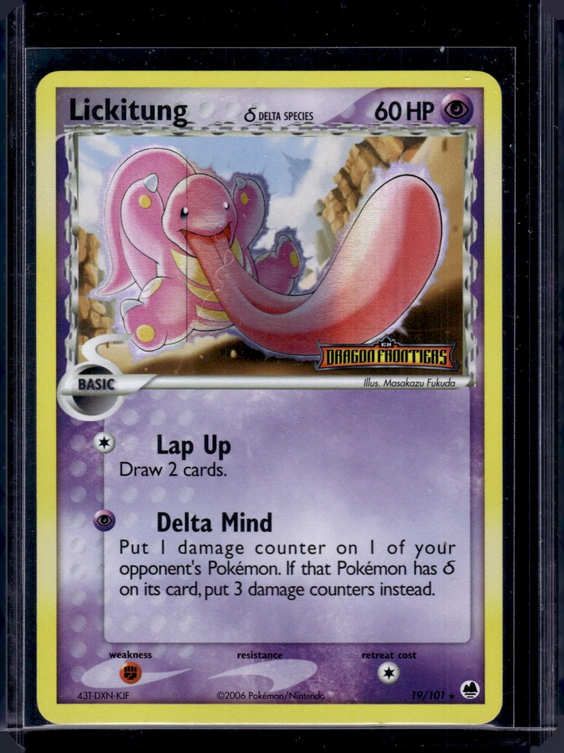 2006 Pokemon Dragon Frontiers Lickitung Reverse Holo Stamped #19 (1 of 2)