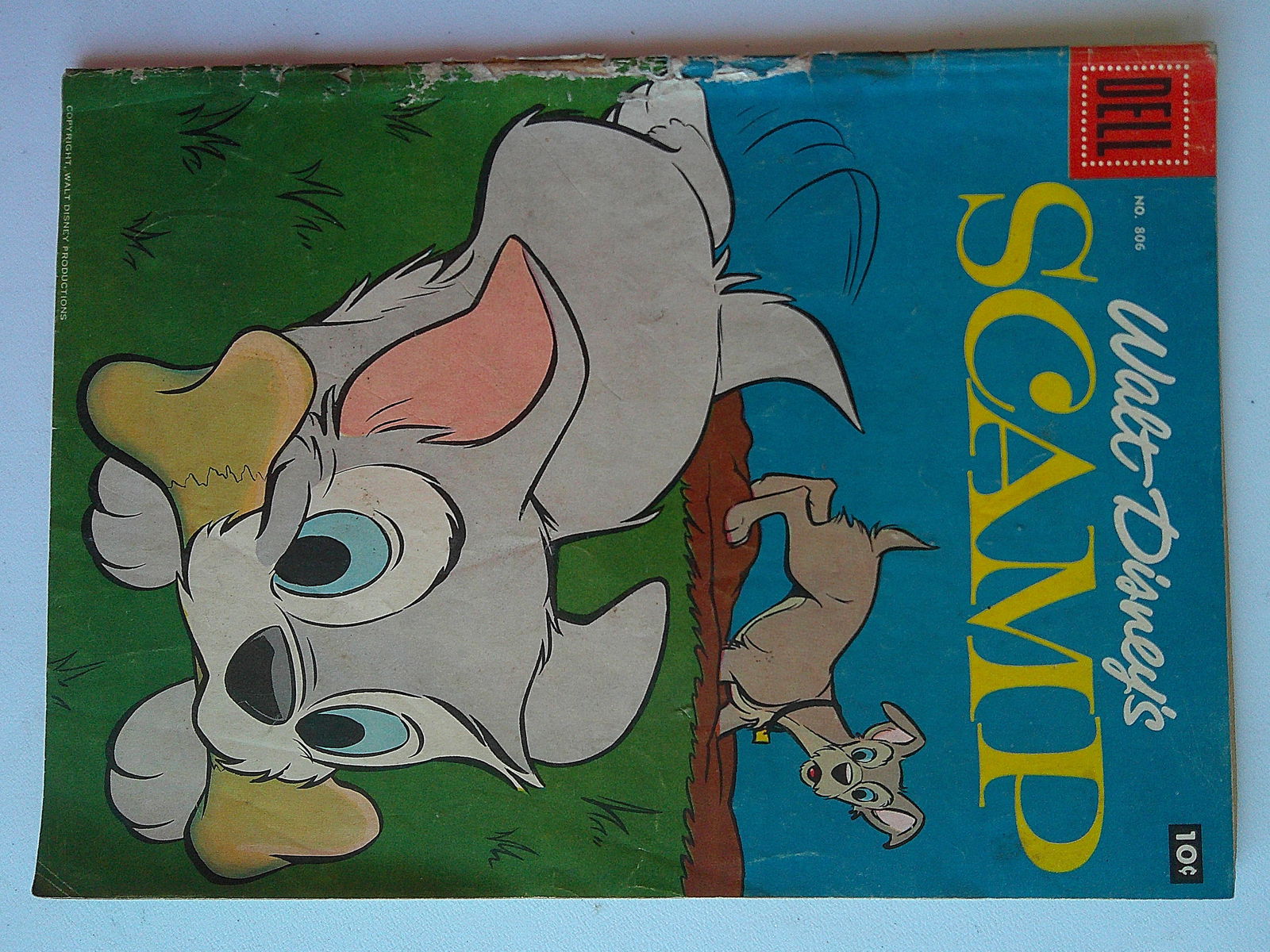 Walt Disney's Comics Scamp Silver Age Dell Comic Book: 1957 #806 (1 of 5)