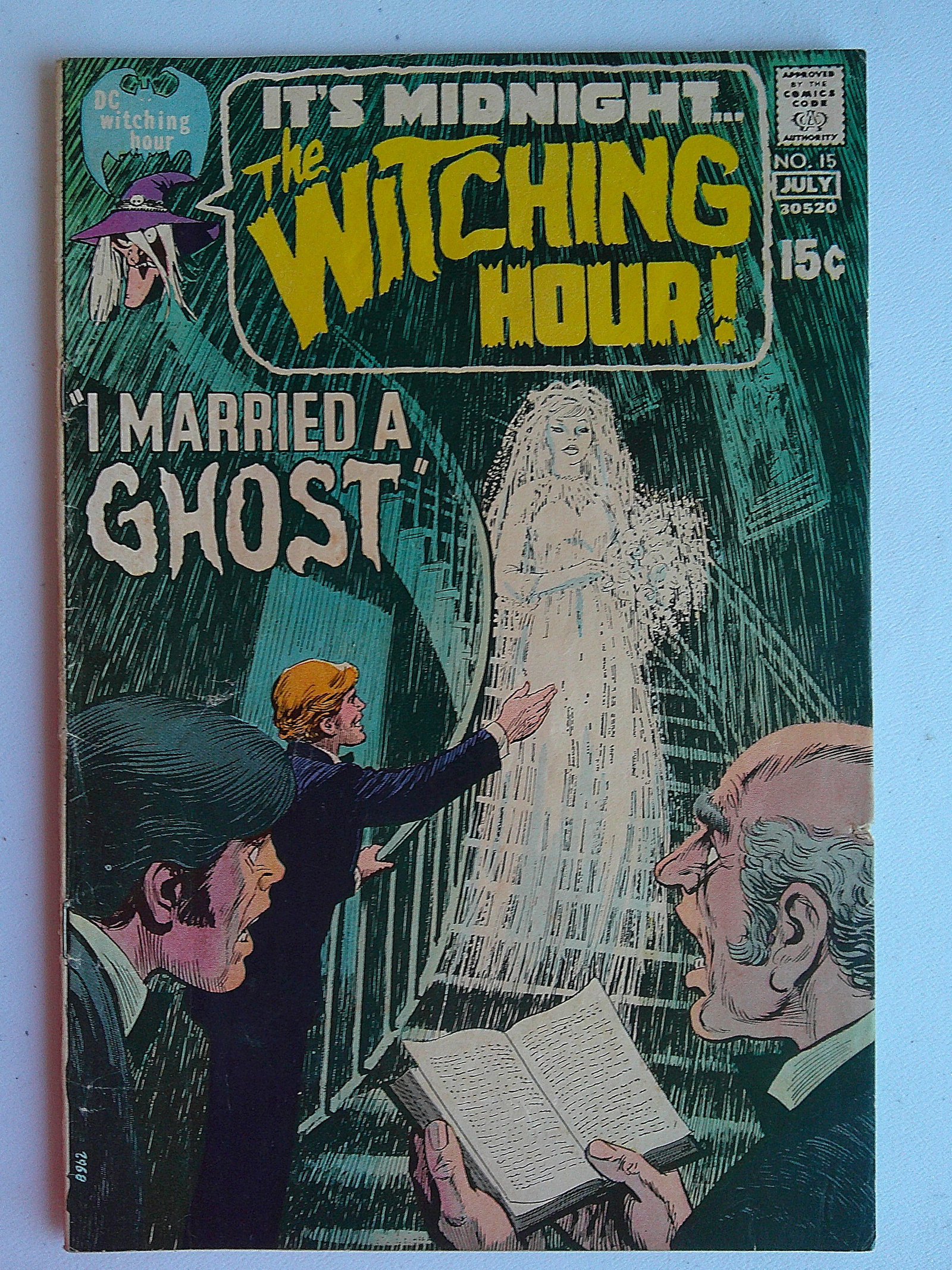 It's Midnight?The Witching Hour Vintage DC Comic Book: 1971 #15 June-July, I Married A Ghost (1 of 5)