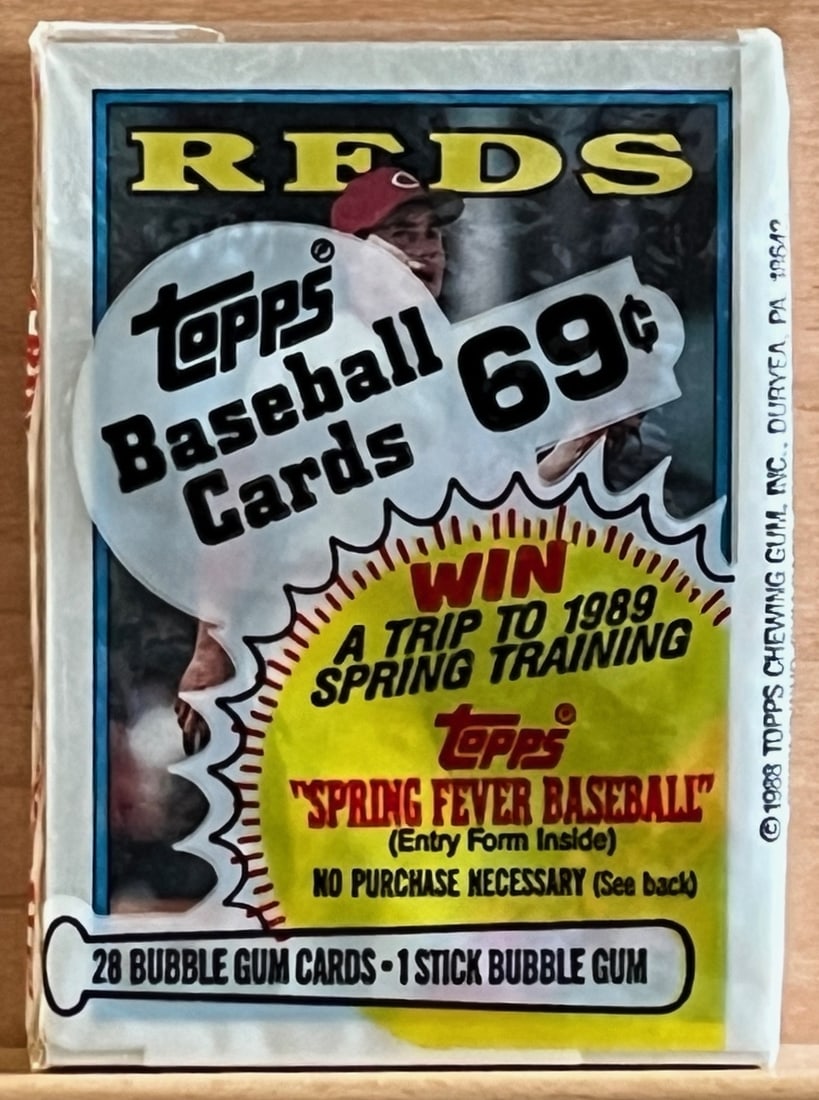 1988 Topps Series 1 Vintage Baseball Card CELLO RETAIL BOX PACK Sports Cards: Topps Vintage Rookie Basseball MLB Trading & Sports Cards, Rookie Cards in this Set are Tom Glavine, & Jim Abbott, Old Baseball and Sports Cards For Sale Near Me, World Series Players, Hall of Fame St