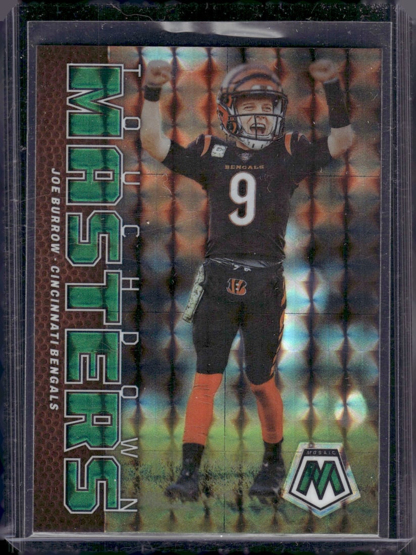 Joe Burrow Touchdown Masters Green Mosaic Prizm 2023 Panini Mosaic #TM-JB Bengals (1 of 2)