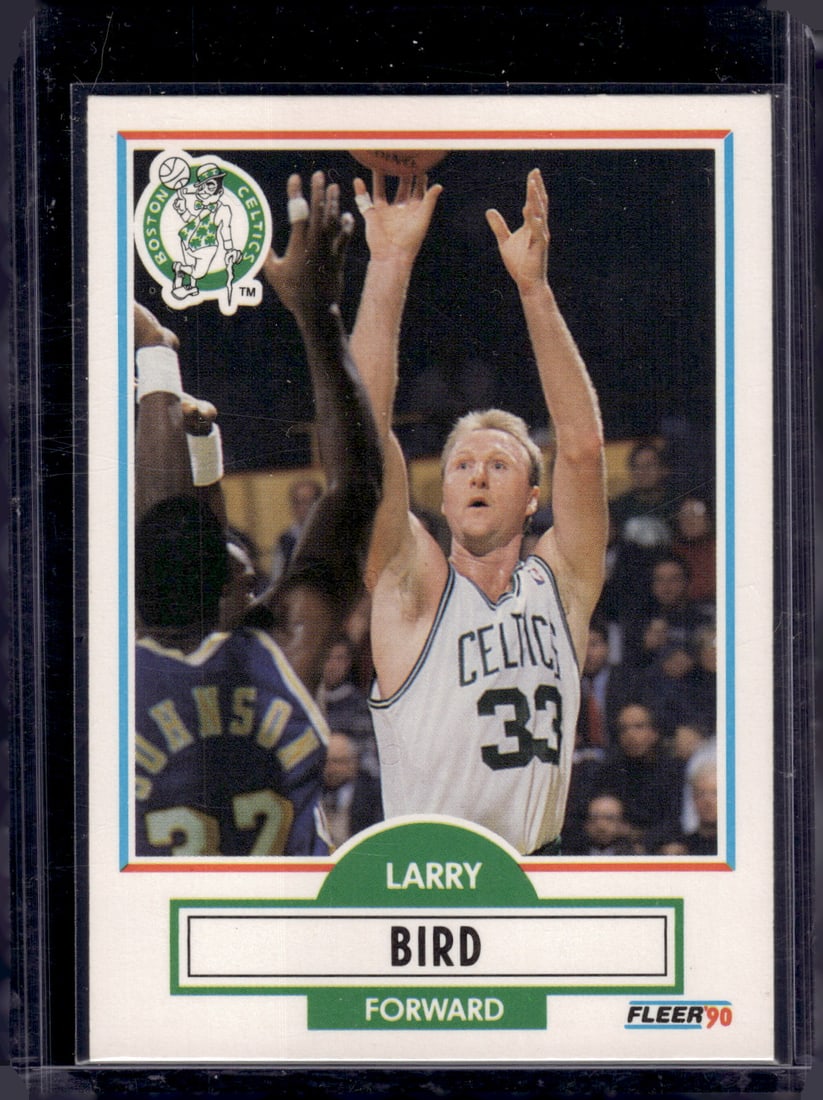Larry Bird 1990-91 Fleer #8 Boston Celtics (1 of 2)