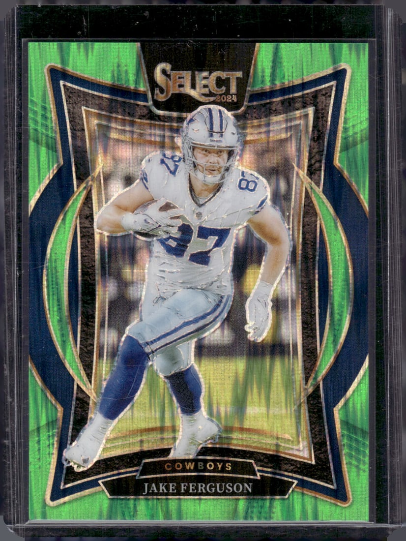 Jake Ferguson Neon Green Shock Prizm /599 2024 Select #64 Dallas Cowboys: Topps Baseball MLB Trading & Sports Cards, Sports Cards for Sale Near Me, World Series & Hall of Fame Players Memorabilia, Refractors, X-Fractors, Numbered, SP, SSP, Valuable Auction Memorabilia Lots 