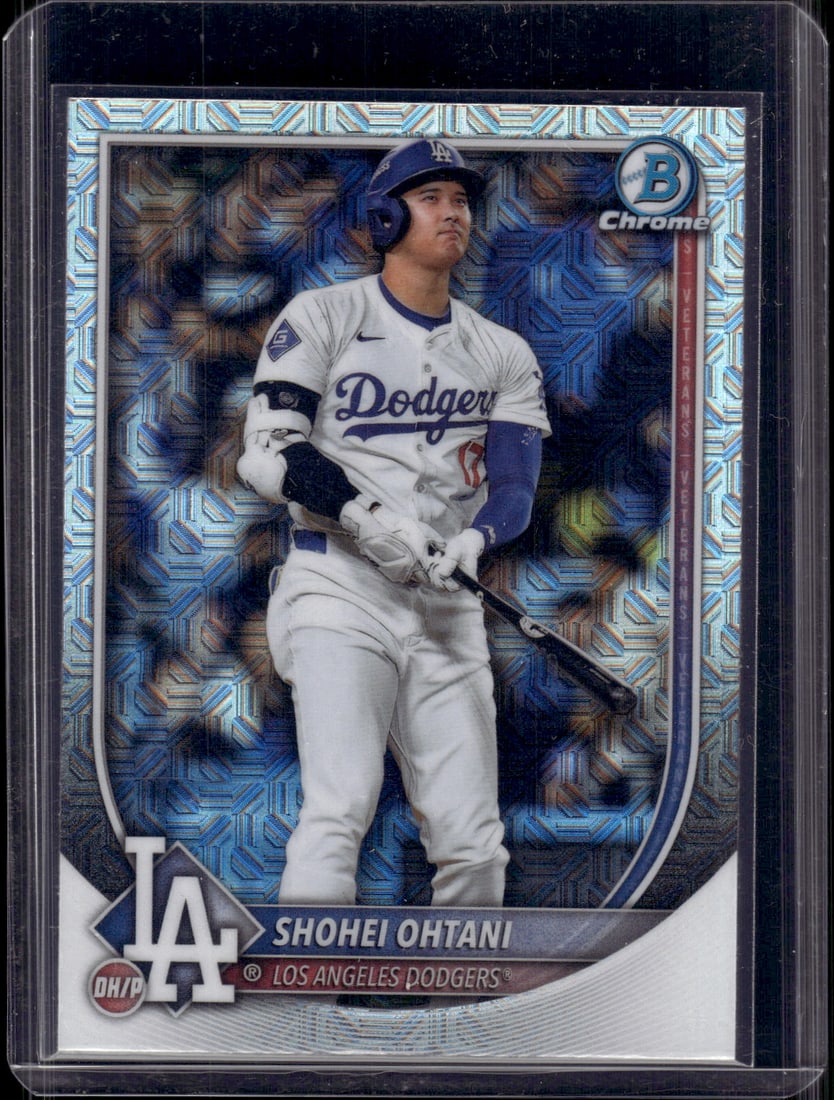 Shohei Ohtani Mojo Refractor 2025 Bowman Chrome #17 Los Angeles Dodgers: Bowman Baseball MLB Trading & Sports Cards, Sports Cards for Sale Near Me, World Series & Hall of Fame Players, SP, SSP, Chrome, 1st Bowman, Auction Memorabilia Lots Sold On Line