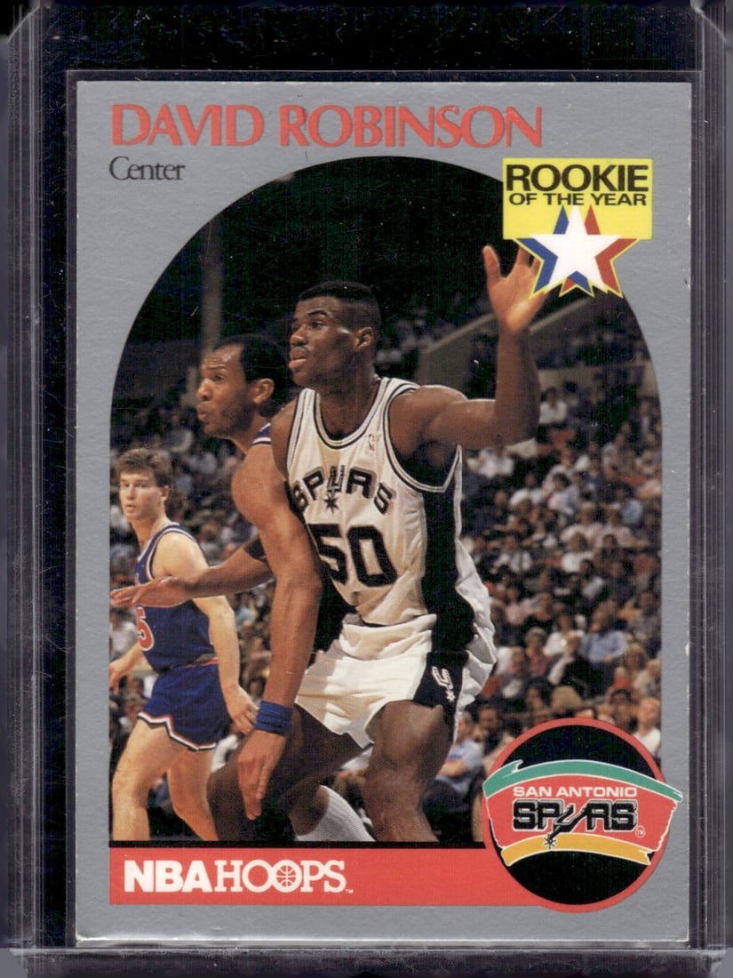 David Robinson Rookie of the Year 1990-91 NBA Hoops #270 San Antonio Spurs (1 of 2)