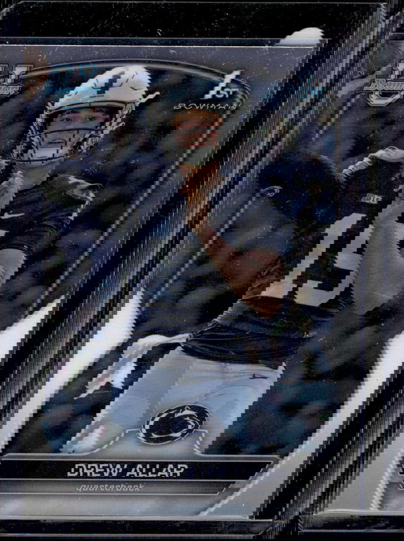 Drew Allar 1st Bowman 2022 Bowman U Chrome #59 Penn State Nittany Lions (1 of 2)