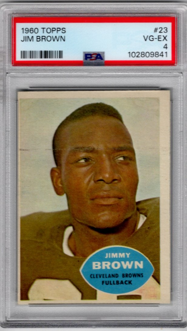 Jim Brown 1960 Topps #23 PSA 4 Cleveland Browns Vintage Football Card (1 of 2)