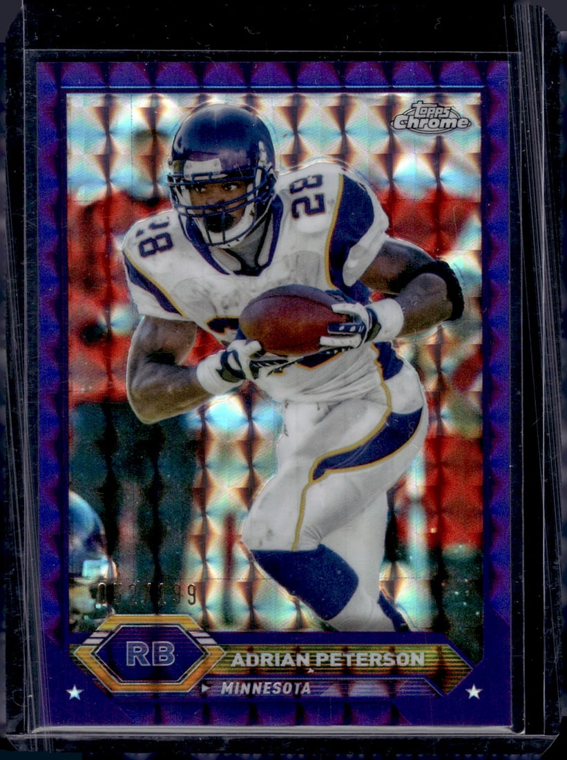 Adrian Peterson Topps Chrome Purple Geometric /199 2023 Topps Composite #38 Vikings (1 of 2)