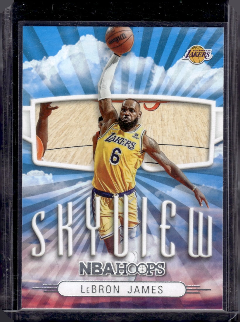 LeBron James Skyview 2022-23 Panini NBA Hoops #1 Los Angeles Lakers (1 of 2)