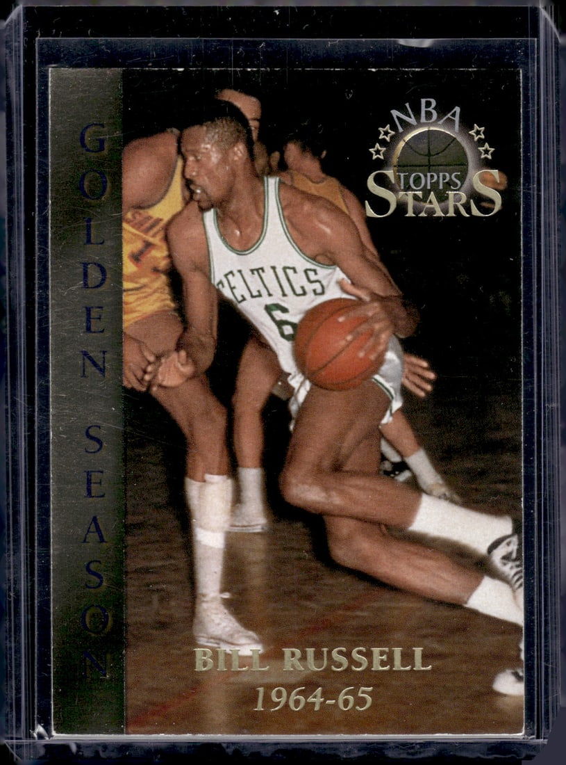 Bill Russell Golden Season 1996 Topps Stars #90 Boston Celtics (1 of 2)