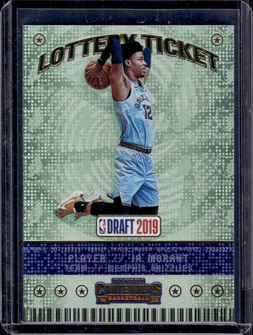 Ja Morant Rookie Card Lottery Ticket 2019-20 Panini Contenders #2 Memphis Grizzlies (1 of 2)