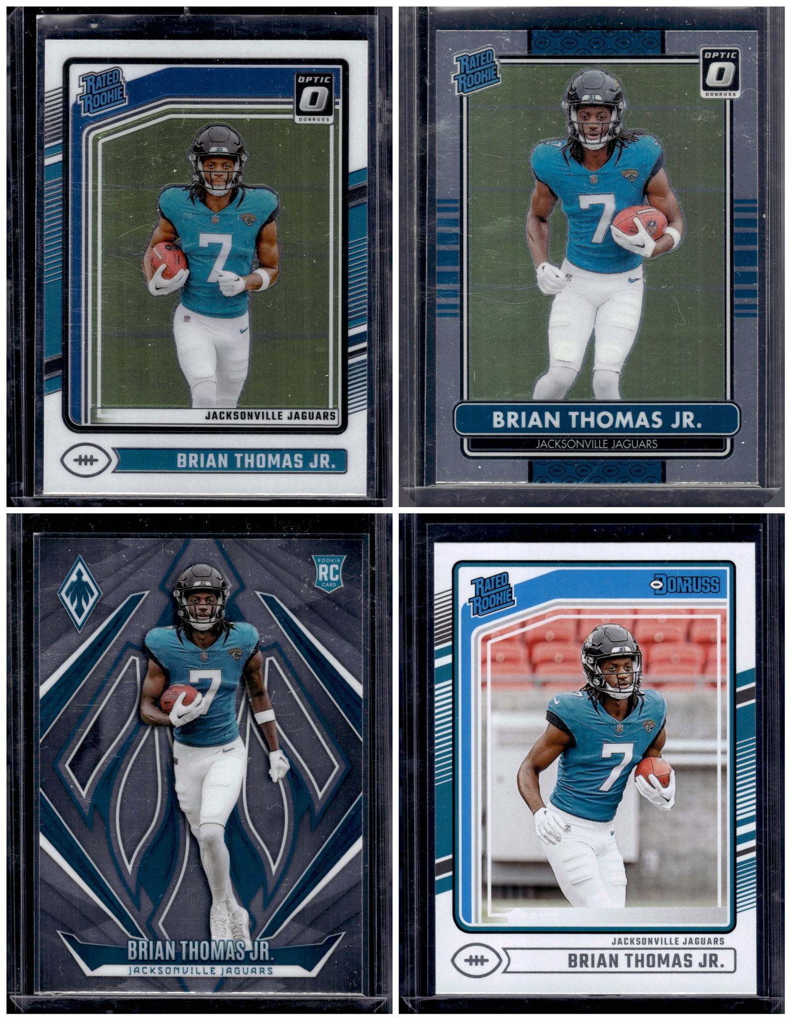 Lot of 4 Brian Thomas Jr. Rookie Card. All Panini, All Different. See Pictures (1 of 1)