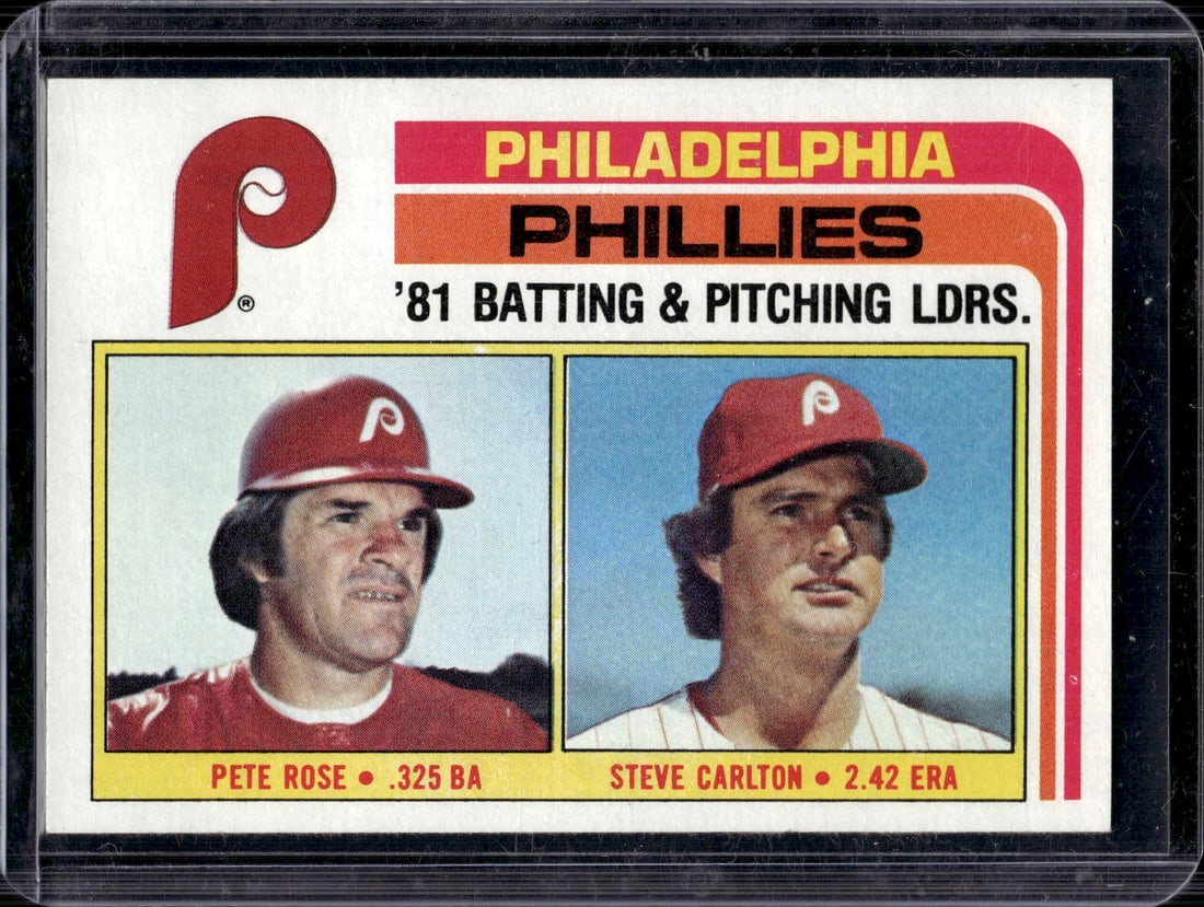 Pete Rose/Steve Carlton 1982 Topps #636 Philadelphia Phillies (1 of 1)