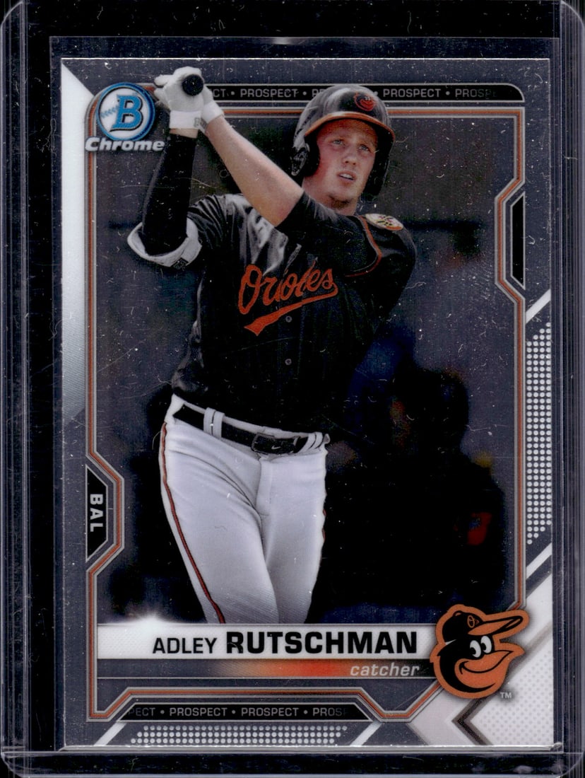 Adley Rutschman Prospects 2021 Bowman Chrome #BPC-121 Baltimore Orioles (1 of 2)