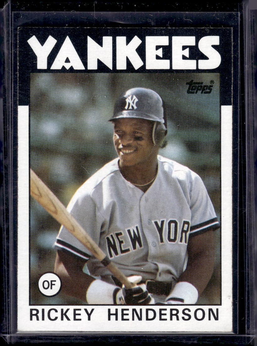 Rickey Henderson 1986 Topps #500 Yankees, A's (1 of 2)