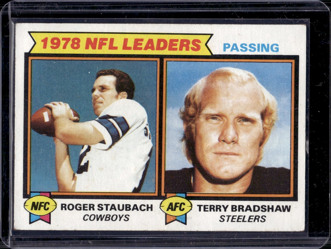 1978 NFL Passing Leaders Roger Staubach/Terry Bradshaw 1979 Topps #1 (1 of 1)