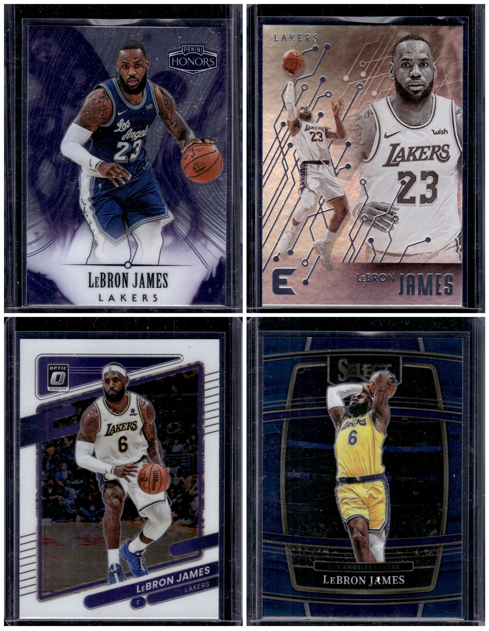 Lot of 4 LeBron James NBA Basketball Cards. All Panini, All Different. See Pictures (1 of 1)