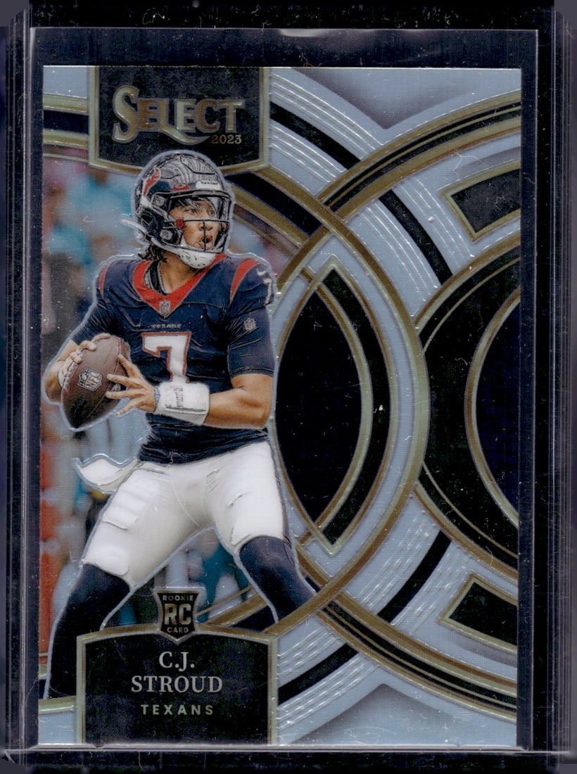 Cj Stroud Rookie Card Silver Prizm 2023 Panini Select #183 Houston Texans: Panini Select, Prizm, Mosaic, Contenders, Zenith, Phoenix, Illusions, Absolute, Rookie NFL Sports Trading Cards, SP, SSP, Cards, Football Cards for Sale Near Me, Superbowl & Hall of Fame Player Cards,