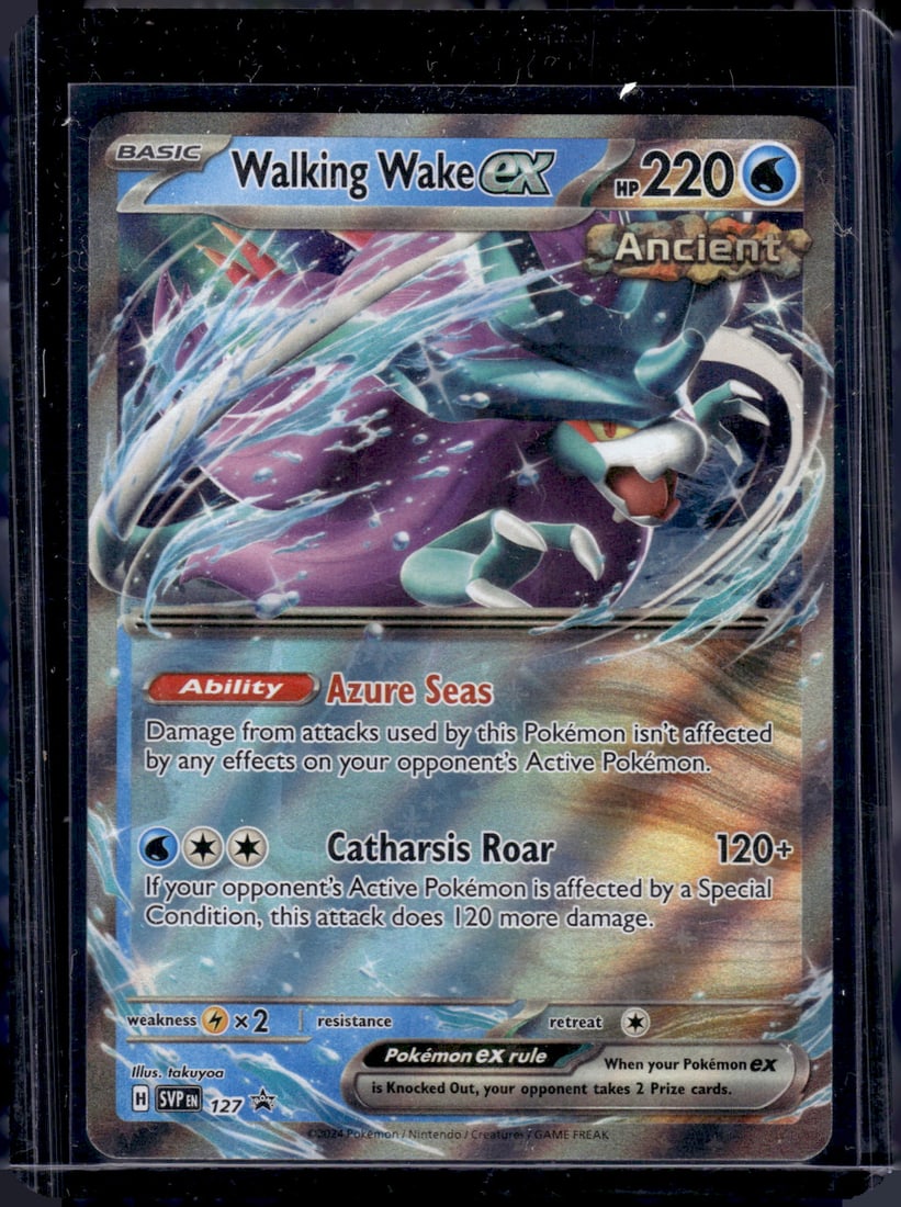 2024 Scarlet & Violet Promo Walking Wake Ex #127: Pokemon Trading Card Game Cards, Charizard, Pikachu, Mewto, EX, Referse Holo, Holo Rare Cards, Secret Rare Cards, Full Art Cards, Evee, 3 Stars Ultra Rare Cards, Double Rare, Illustration Rare, Specia